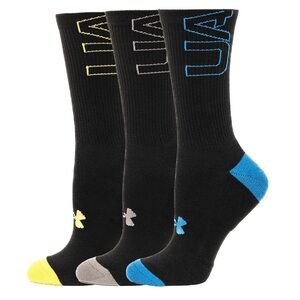 Under Armor Men's 3-Pack Phenom Crew Socks